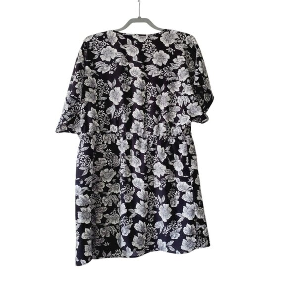 Mario Serrani Italy Floral Boho Tie Waist V Neck Beach Dress L - Picture 3 of 8